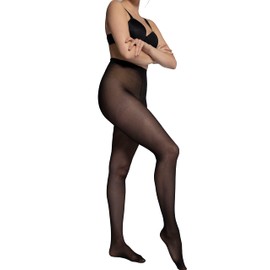 Ulla Popken Women's Tights, black