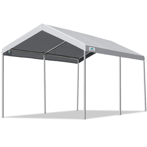 ADVANCE OUTDOOR Adjustable 10x15 ft Heavy Duty Carport Car Canopy