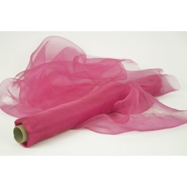 Stoff-Kollektion Organza Roll Table Runner 9 m x 36 cm (Pink)