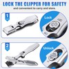 DRMODE German Nail Clippers for Men Thick Nails,Upgrade Straight Toenail