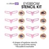 Ecobloom Spa - 8 Shapes Reusable Eyebrow Stencil with Handle