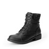 DREAM PAIRS Women's Lace Up Combat Boots Ankle Booties,Size 9,Black,PEAKK