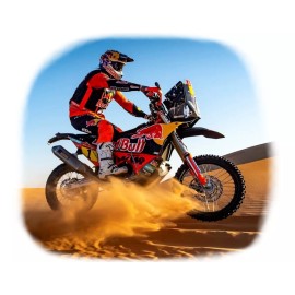 Bburago Motocicleta Rally Dakar Escala 1:18 Ktm De Colección