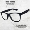 EJ The Main Street Original Clear-to-Grey Auto-Tint Motorcycle Glasses