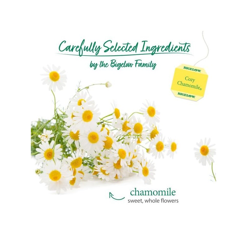 Bigelow Tea Cozy Chamomile Herbal Tea, Caffeine Free Tea with