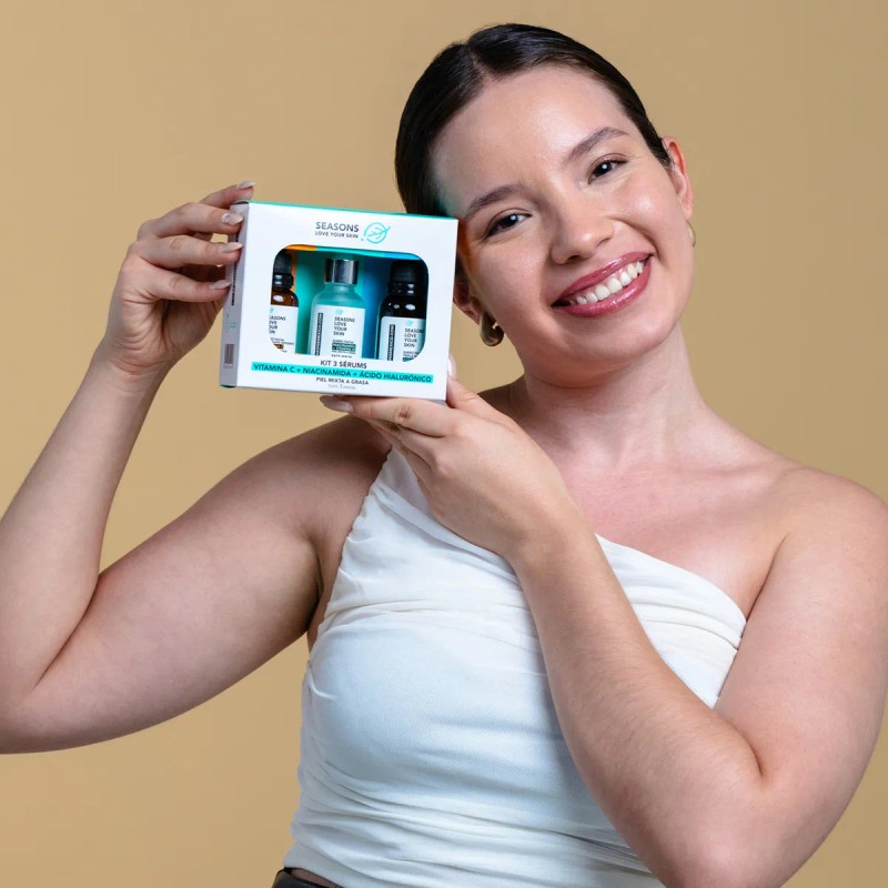 Trío Esencial Glow: Vitamina C + Niacinamida + Ácido Hialurónico