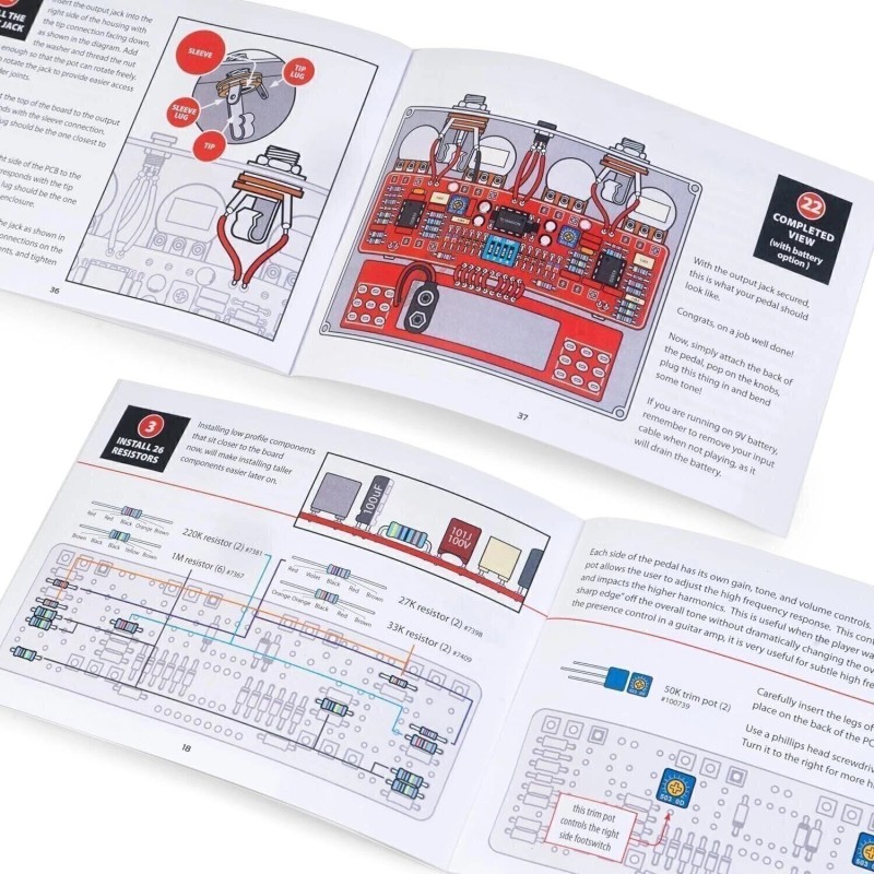 StewMac Two Kings Boost Pedal Kit With Bare Enclosure