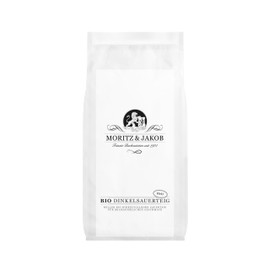 Moritz & Jakob Organic Spelled Sourdough Light 250 g - Dried Whole Grain Sourdough for Mildaceous Taste - Baking Ingredient for (Spelt) Sourdough Bread