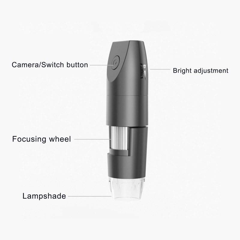 Wireless Digital Microscope 1080P HD Wifi 1000X USB Industrial Magnifying