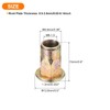 sourcing map 60Pcs Half Hex Body Flange Rivet Nuts, M6