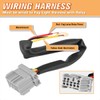 Front Dash Mount Fog Light Lamp Switch w/Wiring Harness Compatible