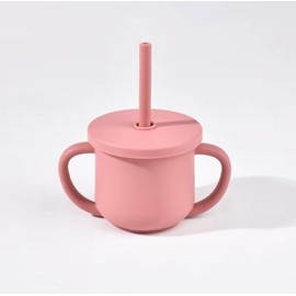 Trainer Sippy Cup for Babies and Toddlers – BPA-Free | Leak-Resistant with Twist-Off Lid and Soft Silicone Straw – 3.2 oz | Food-Grade | 6 Months+ | 1 Pack