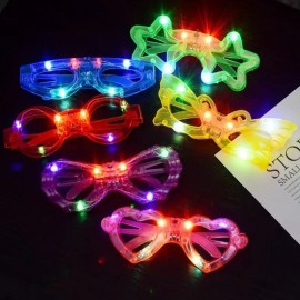 Gafas De Fiesta Luminosas Led Que Brillan En Navidad