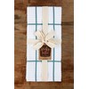 Sticky Toffee Cotton Kitchen Towels Set of 4, Blue and