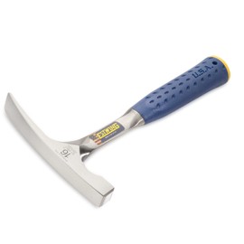 ESTWING Bricklayer's/Mason's Hammer - 16 oz Masonary Tool with Forged Steel Construction & Shock Reduction Grip - E3-16BLC
