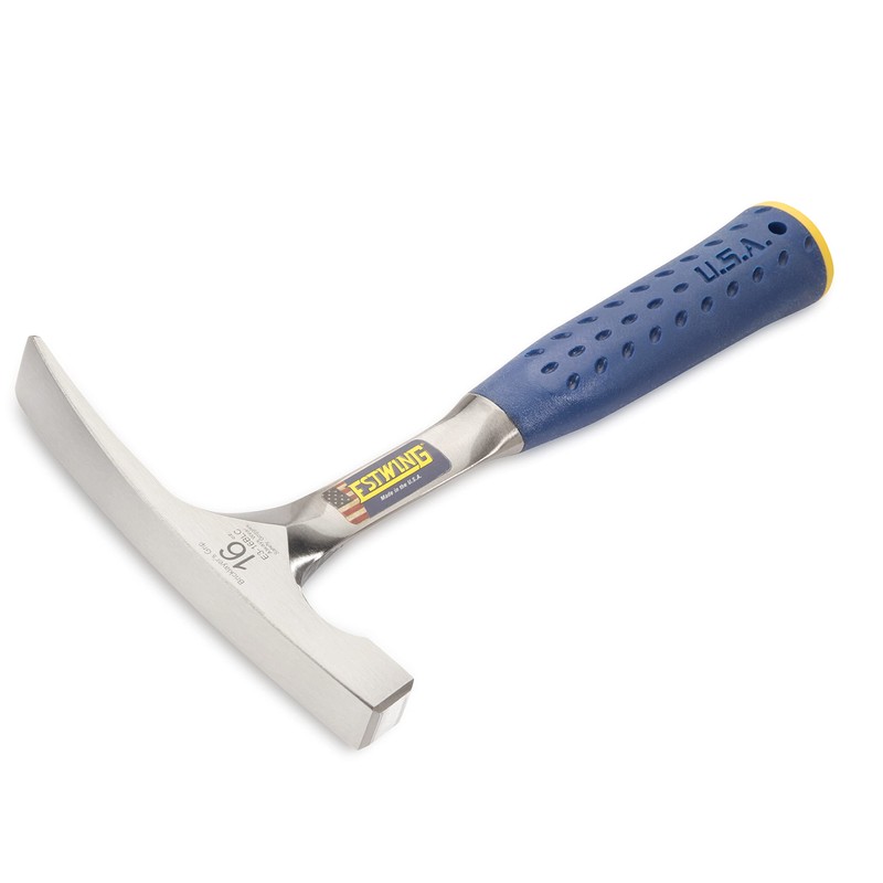 ESTWING Bricklayer's/Mason's Hammer - 16 oz Masonary Tool with Forged
