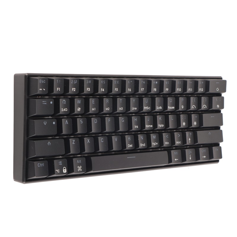 Mechanical Keyboard 61 Keys Three Modes Support Wireless Portable Ergonomic