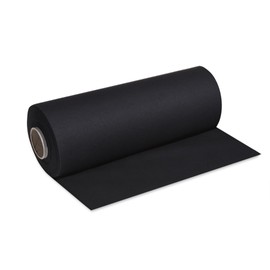 DeinPack 1 Roll Airlaid Table Runner, Black, 40 cm x 24 m, Plain Disposable Table Runner, Perforation Every 120 cm, High-Quality Table Runner, Ideal for All Decorations, Weddings and Parties