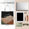 WAITPI Boho Christian Bible Verse Quotes Canvas Tote Bag for
