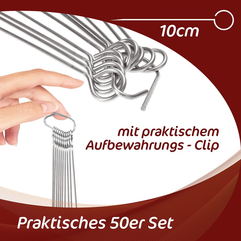 Roulade Needles - Pack of 50 Stainless Steel Roulade Skewers