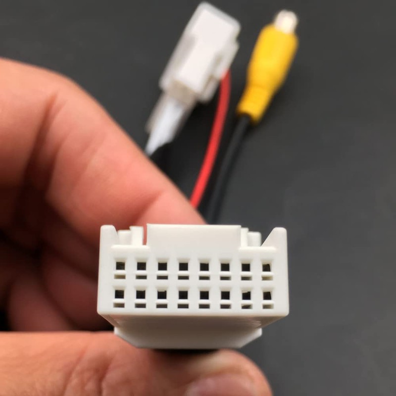 16 Pins Reverse Backup Rear View Camera Harness Adapter Connector