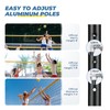 Patiassy Portable Professional Outdoor Volleyball Net Set with Winch System,