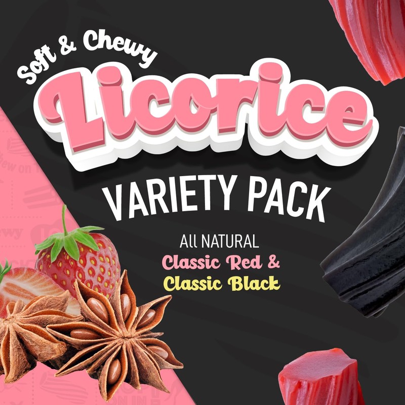 Wiley Wallaby Licorice 10 Ounce Variety Pack - Red and