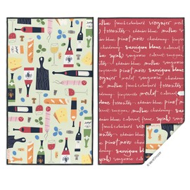 Wine & Cheese Please Microfiber Towel