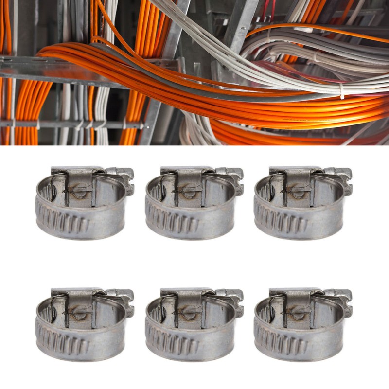 30Pcs Hose Clamps German Style Adjustable 304 Stainless Steel Fuel