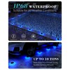 DetarZinLED 6 Packs Solar Driveway Lights Outdoor IP68 Waterproof, Blue