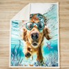 Feelyou Kids Boys Girls Ocean Fleece Throw Blanket Ocean Dog