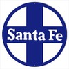 Victory Vintage Signs Large Santa Fe Railroad Sign 18 Round Reproduction.
