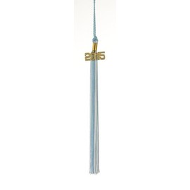 2000 LT Blue/White Graduation Tassel - Every School Color Available - Made in USA