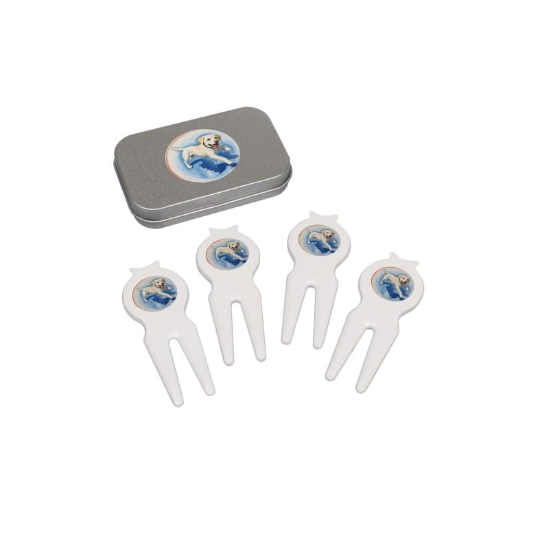 Azeeda 'Labrador-Lauf' Golf Divot Werkzeug Geschenkset (GO00065689)