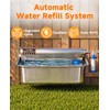 3 Gallon Automatic Chicken Waterer, Real 304 Stainless Steel Metal