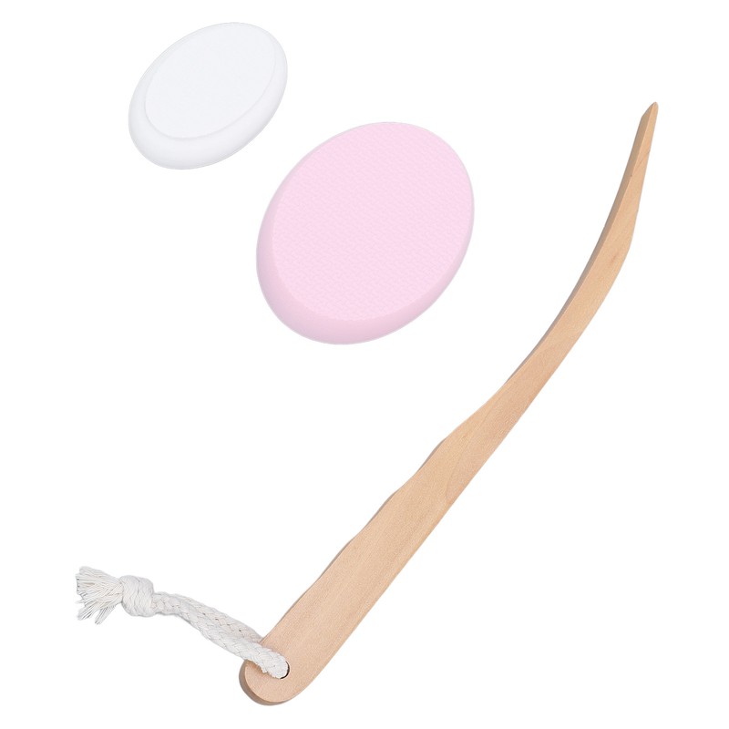 Lotion Applicator Long Handle Back Cream Applicator with 4 Replaceable