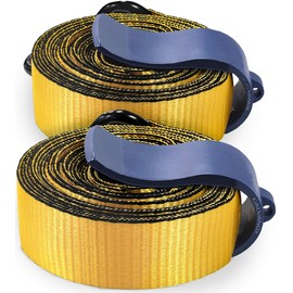 Ratchet Strap Storage Organizer Clamps [2-Pack] Universal Holder for 1" and 1.5" Straps (All Lengths) Industrial Grade Heavy Duty J-Clamps with Hanging Hook Loops