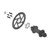 Dilwe Bike Hub Conversion Adapter, 1 Piece Alloy Front Rear