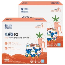 Kids Ten Red Ginseng, 600g, 2 Pieces / 키즈텐 홍삼, 600g, 2개