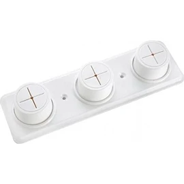 Croydex DB361510U Triple Cloth Holder, Beige