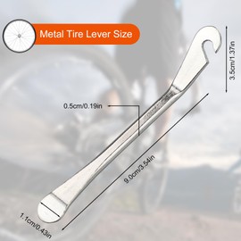 HXMJIED 3PCS Bicycle Tire Lever Tyre Spoon Changing Tool, Bike Tire Levers to Repair Bike Tube, Stainless Steel Bicycle Tire Lever Tyre Spoon Iron Changing Tool, Bike Tire Repair Changing Tools
