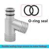 Qrity 1 x drain pipe connector, washbasin, 3-way drain pipe