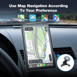 LAMTTO 2025 Newest portable Carplay screen suitable for any carupgraded 7 inch magnetic horizontal and vertical screen lPS touchscreen car audio supports wireless