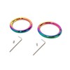 Cuffstore 8.5" Rainbow Elliptical Leg Irons Ankle Restraint