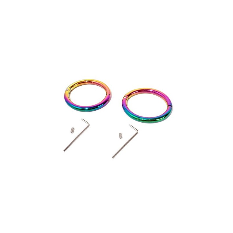 Cuffstore 8.5" Rainbow Elliptical Leg Irons Ankle Restraint