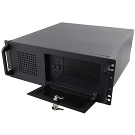SUDEG 4 U Wall Mount Server Cabinet IT Network Rack Enclosure,Server Rack Cabinet Enclosure with Locking Door Side Panels&7 x 3.5 HDD Drive Bays with 80 mm Fan,SL-450A