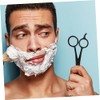 Kit Aseo Hombres Tijeras Barba Acero Inoxidable Peine Peluquería Bolsa