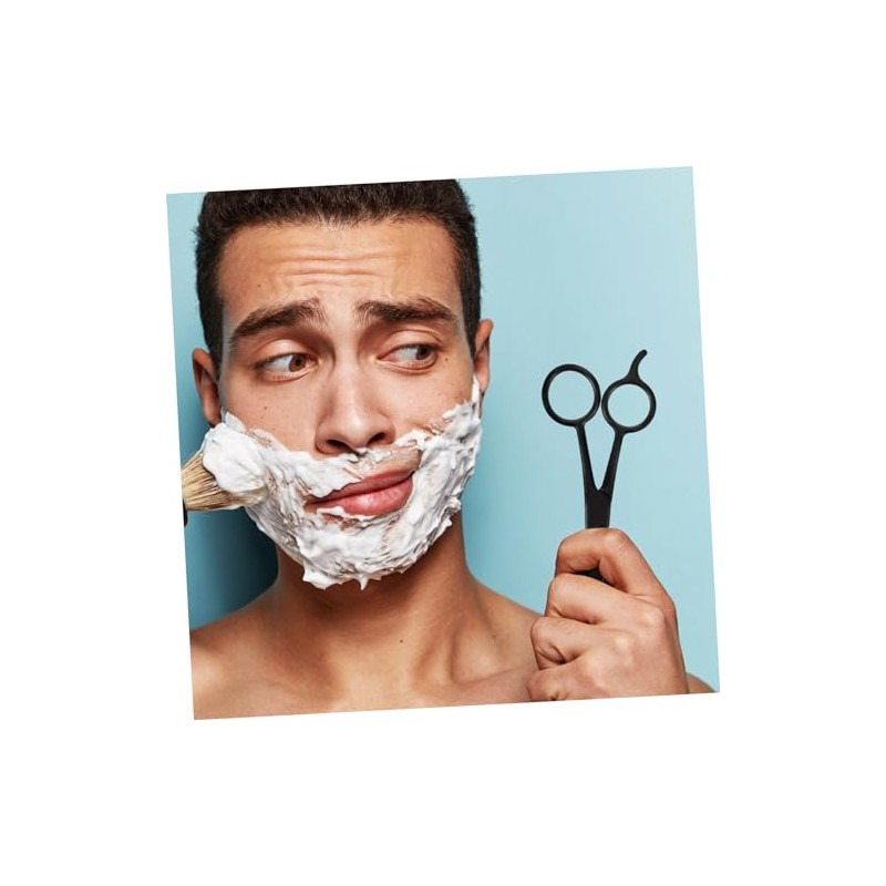 Kit Aseo Hombres Tijeras Barba Acero Inoxidable Peine Peluquería Bolsa