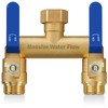 Hose Splitter 2 Way Heavy Duty, Full Flow Garden Hose