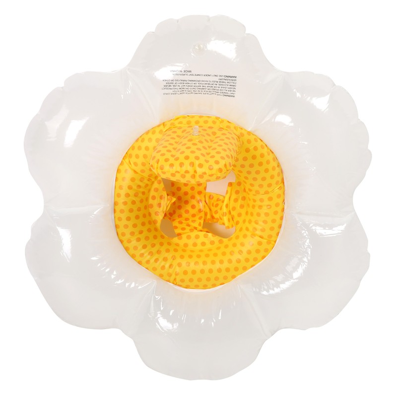 Children Inflatable Swimming Ring with Safety Seat Flower Shape Pool
